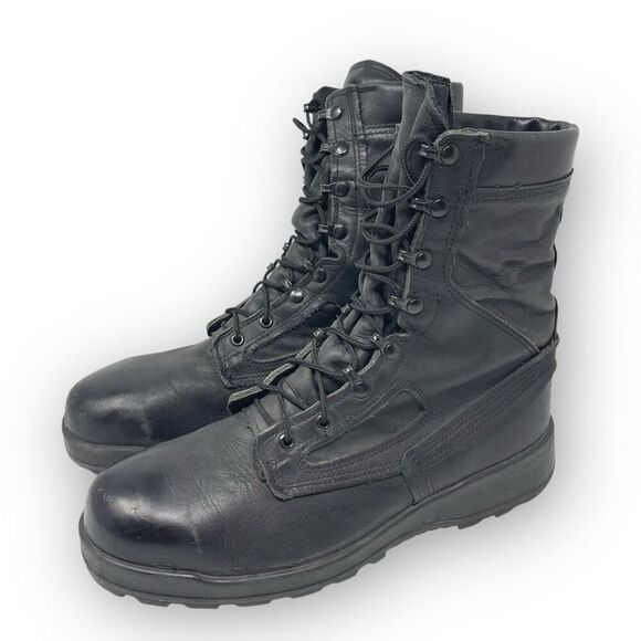 Belleville Military Steel Toe Boot 495 ST Black Leather Mens 11 R ASTM F 2413-18 main image 8